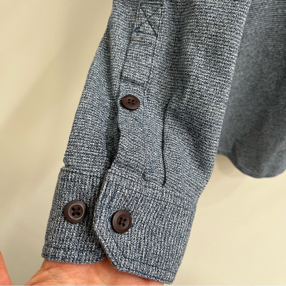 Duluth Trading Kennesaw Relaxed Fit Long Sleeve Shirt  Blue Button Down Men 2XL - Picture 6 of 8
